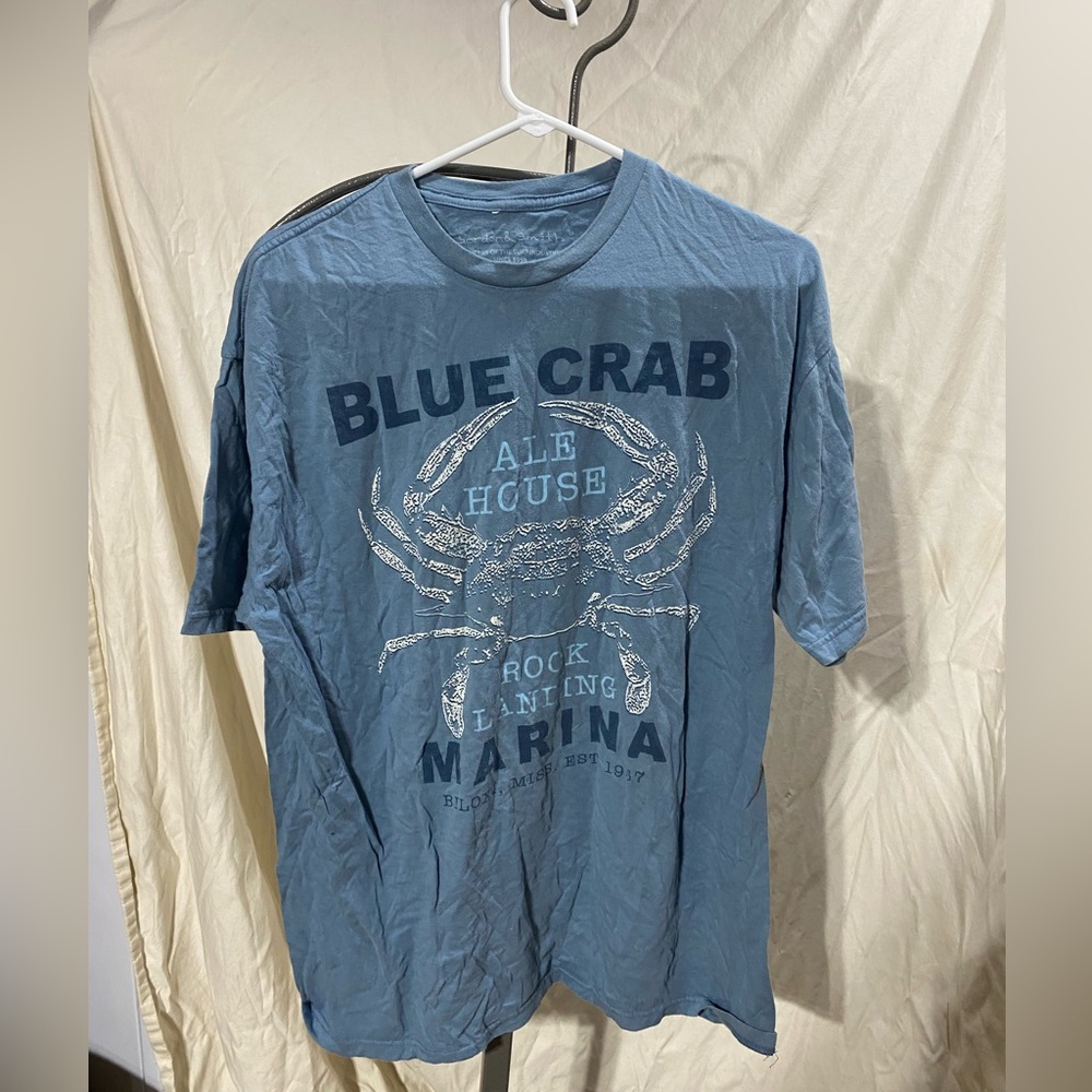Gordon and smith blue mens t shirt XL